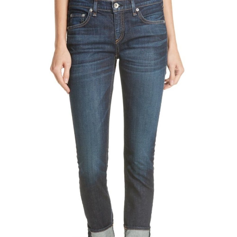 RAG & BONE Dre Low-rise Slim Boyfriend Jeans In Ida size 28